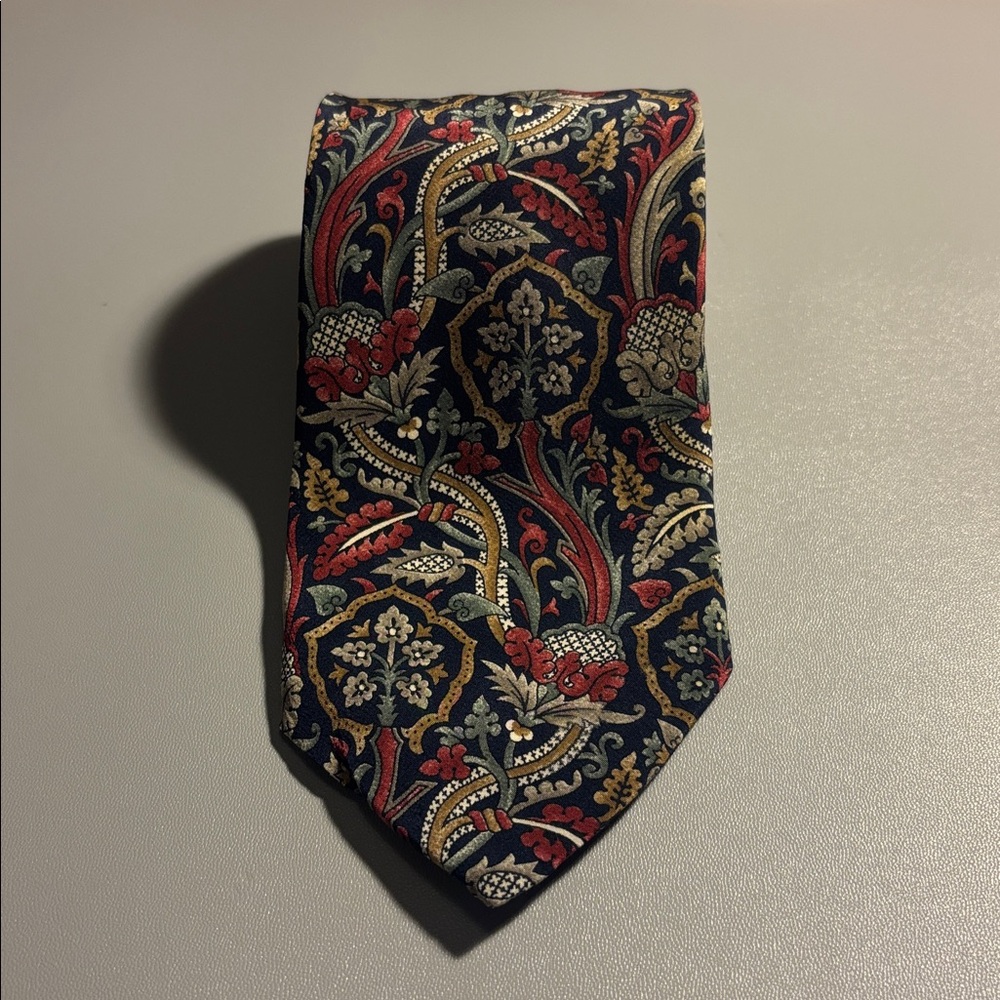 Dior Multicolor Paisley Silk Tie